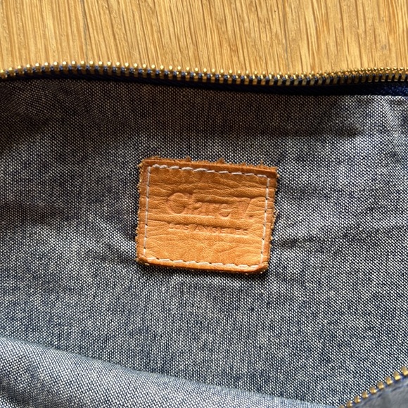 Clare V. Sac Bretelle in denim blue leather- good condition - Picture 4 of 4